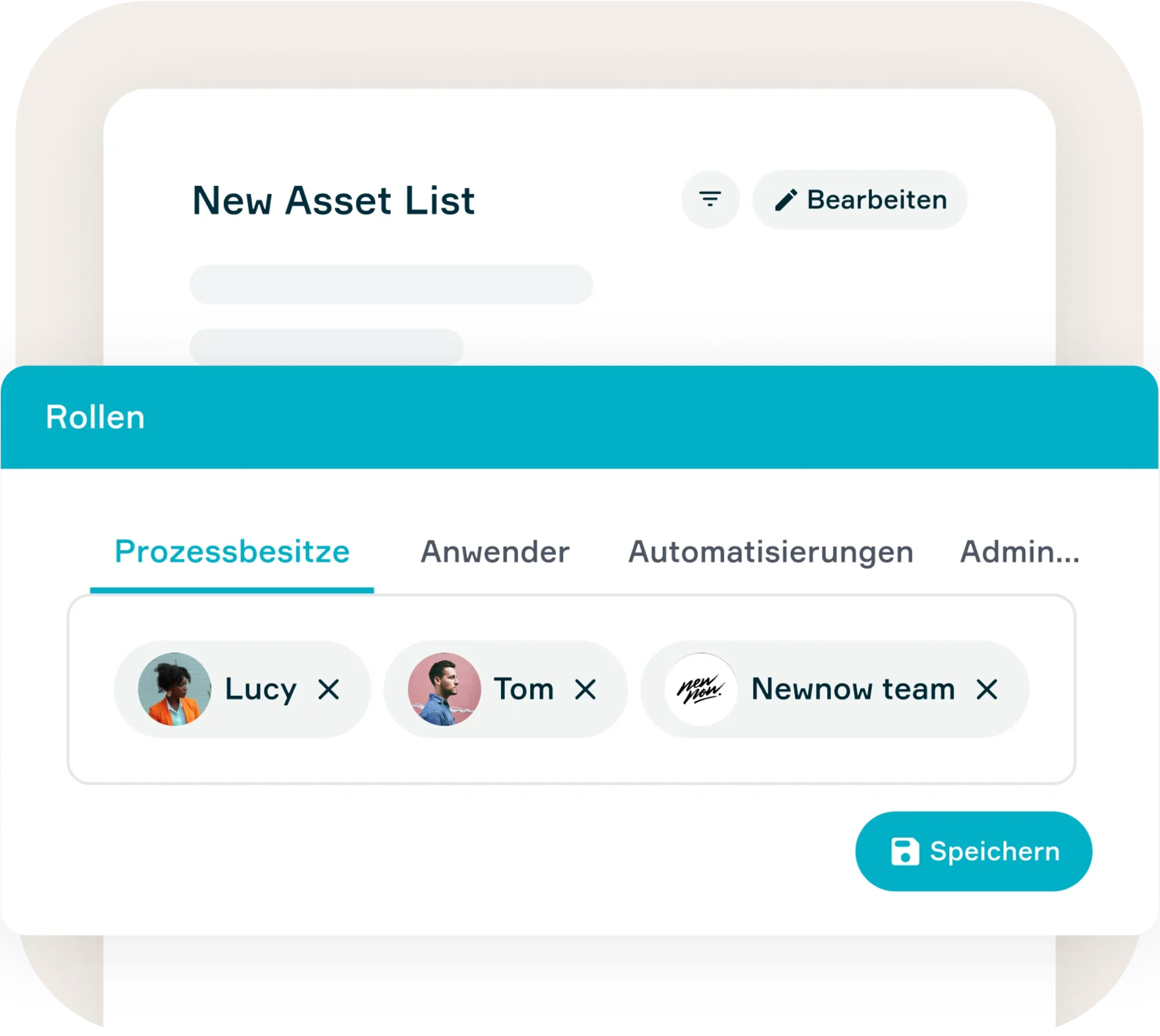 3xFunktionen Owner Benutzer Rollen