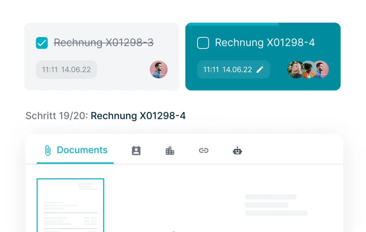 Rechnung Freigabe Schritt 19 Flowers UI